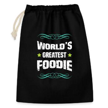 World's Best Foodie - Gift Bag 30 x 45 cm - black - Front