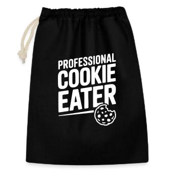 Mangeur de biscuits professionnel - Sac cadeau 30 x 45 cm - noir - Devant
