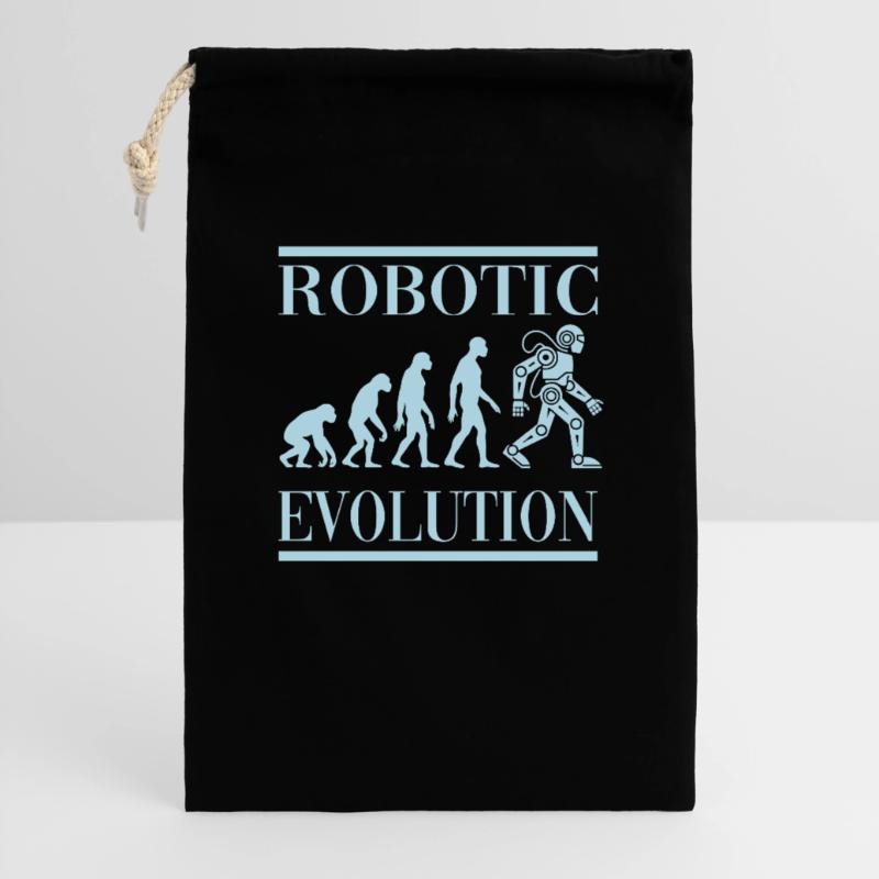 Robot Evolution Progress Human Future Gift Bag 30 x 45 cm