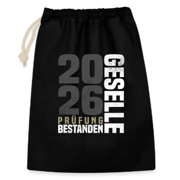 Remise des diplômes de compagnon 2026 - Sac cadeau 30 x 45 cm - noir - Devant