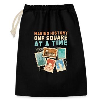 Stamps Philatelist Stamp Collection - Gift Bag 30 x 45 cm - black - Front