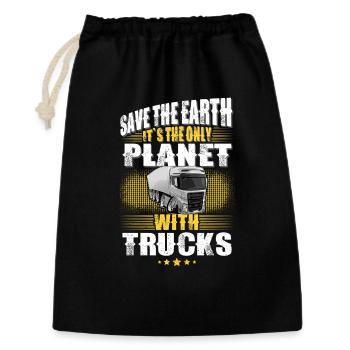 Truck Driver - Gift Bag 30 x 45 cm - black - Front