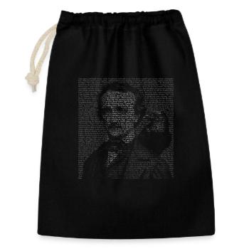 Edgar Allan Poe Raven Livre Gothique Cadeau - Sac cadeau 30 x 45 cm - noir - Devant