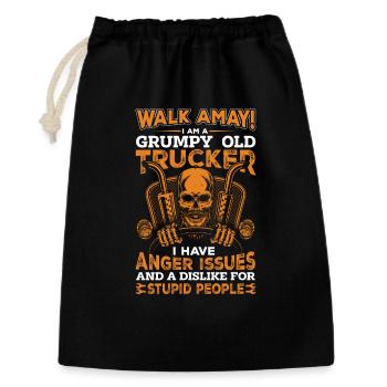 Truck Driver - Gift Bag 30 x 45 cm - black - Front