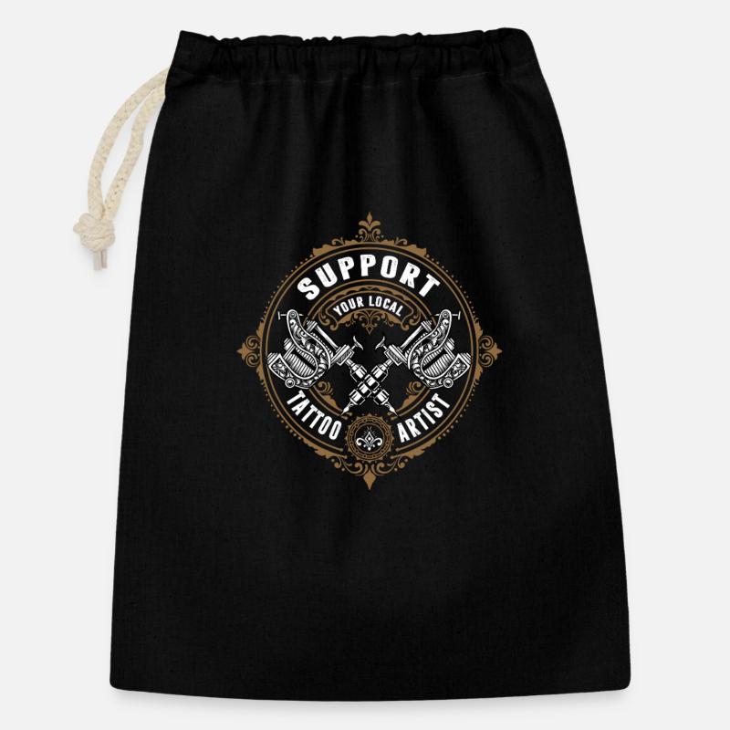 Cadeaux pour tatoueurs - Sac cadeau 30 x 45 cm - noir