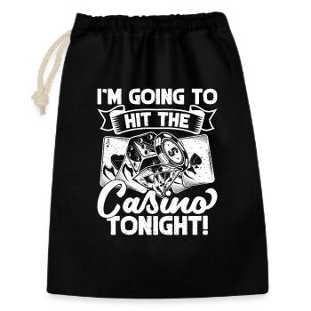 Casino Gambler I ́m Going To Casino Tonight - Gift Bag 30 x 45 cm - black - Front