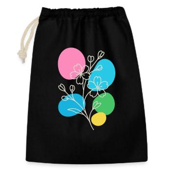 Minimalist Floral Graphic, Boho Summer - Gift Bag 30 x 45 cm - black - Front
