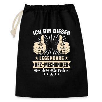 Car Mechanic Sayings - Gift Bag 30 x 45 cm - black - Front