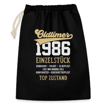 CLASSIC CAR 1986 UNIQUE PIECE 40TH BIRTHDAY - Gift Bag 30 x 45 cm - black - Front