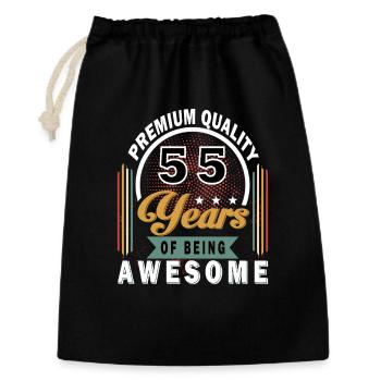 55 Years of Great Badge - Gift Bag 30 x 45 cm - black - Front