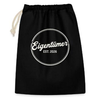 Owner Est. 2026 – Proud Owner Retro - Gift Bag 30 x 45 cm - black - Front