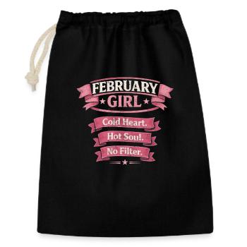 February Girl: Cold Heart Hot Soul - Gift Bag 30 x 45 cm - black - Front
