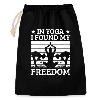 Pilates Enthusiasts I Found My Freedom Pilates - Gift Bag 30 x 45 cm - black - Front