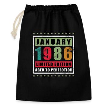 Légende du 40e anniversaire janvier 1986 - Sac cadeau 30 x 45 cm - noir - Devant