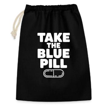 Take the Blue Pill - Gift Bag 30 x 45 cm - black - Front