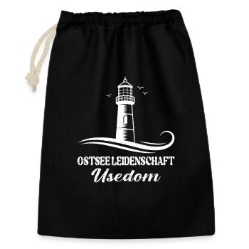 Usedom Holiday BALTIC SEA PASSION USEDOM Funny - Gift Bag 30 x 45 cm - black - Front