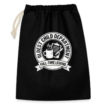 Département des enfants aînés à temps plein Légende Frère ou sœur Légende - Sac cadeau 30 x 45 cm - noir - Devant