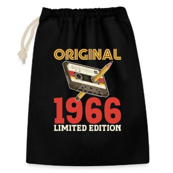 1966 60e Anniversaire 60 ans Original Vintage - Sac cadeau 30 x 45 cm - noir - Devant
