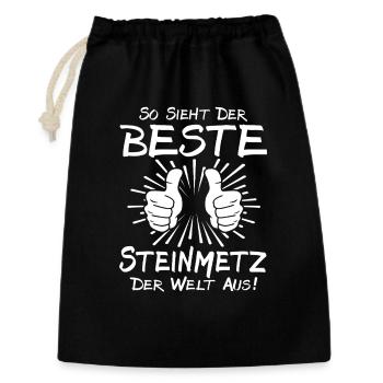 Meilleur tailleur de pierre - Sac cadeau 30 x 45 cm - noir - Devant