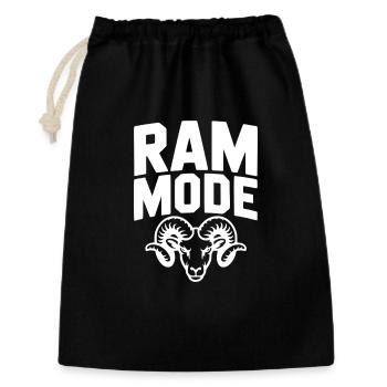 RAM-Modus - Geschenkbeutel aus Baumwolle (30 x 45 cm) - Schwarz - Vorne