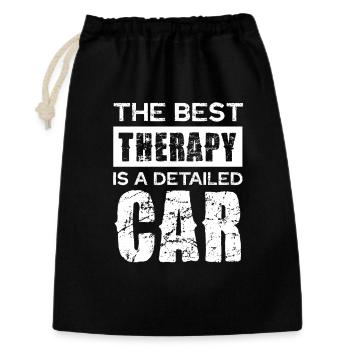 Best Car Detail Typography - Geschenkbeutel aus Baumwolle (30 x 45 cm) - Schwarz - Vorne