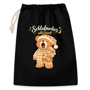 Sleep Shirt Sleeping Pajamas Teddy Bear Sleep Mode - Gift Bag 30 x 45 cm - black - Front