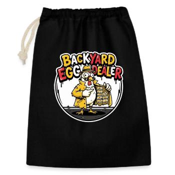 Backyard Egg Dealer Humor Design - Gift Bag 30 x 45 cm - black - Front