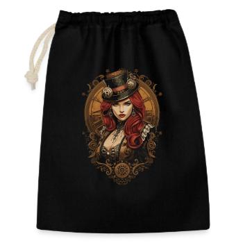 Femmes Steampunk Magnifiques Steampunk - Sac cadeau 30 x 45 cm - noir - Devant
