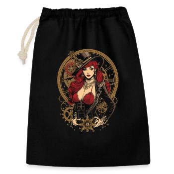 Femmes Steampunk Magnifiques Steampunk - Sac cadeau 30 x 45 cm - noir - Devant