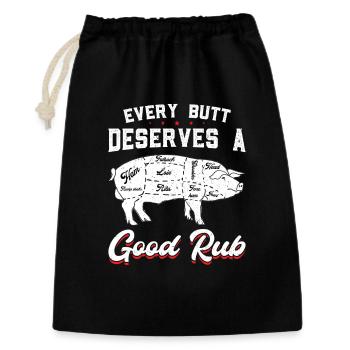Every Butt Deserves a Good Rub - Gift Bag 30 x 45 cm - black - Front