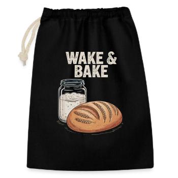 Sourdough Wake And Bake - Gift Bag 30 x 45 cm - black - Front