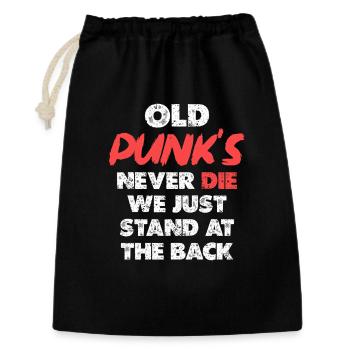 Old Punks Never Die Artwork - Gift Bag 30 x 45 cm - black - Front
