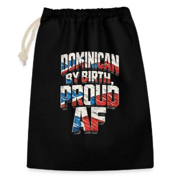 Dominikanisch Dominicain de naissance - Sac cadeau 30 x 45 cm - noir - Devant