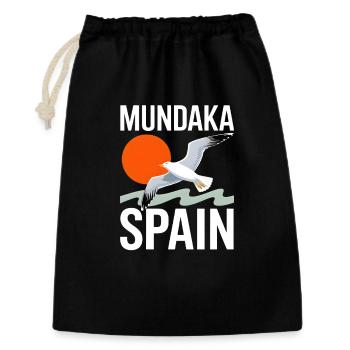 Mundaka Spain - Geschenkbeutel aus Baumwolle (30 x 45 cm) - Schwarz - Vorne