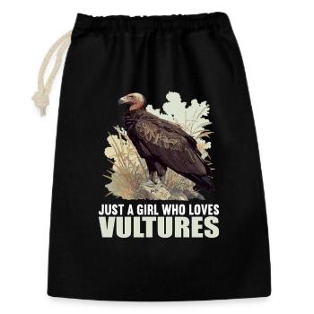 Vautour - Sac cadeau 30 x 45 cm - noir - Devant