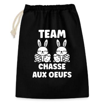 egg hunt - Gift Bag 30 x 45 cm - black - Front