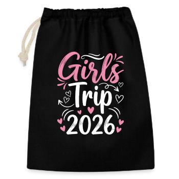 Girls' Strip 2026 Pink Design - Gift Bag 30 x 45 cm - black - Front