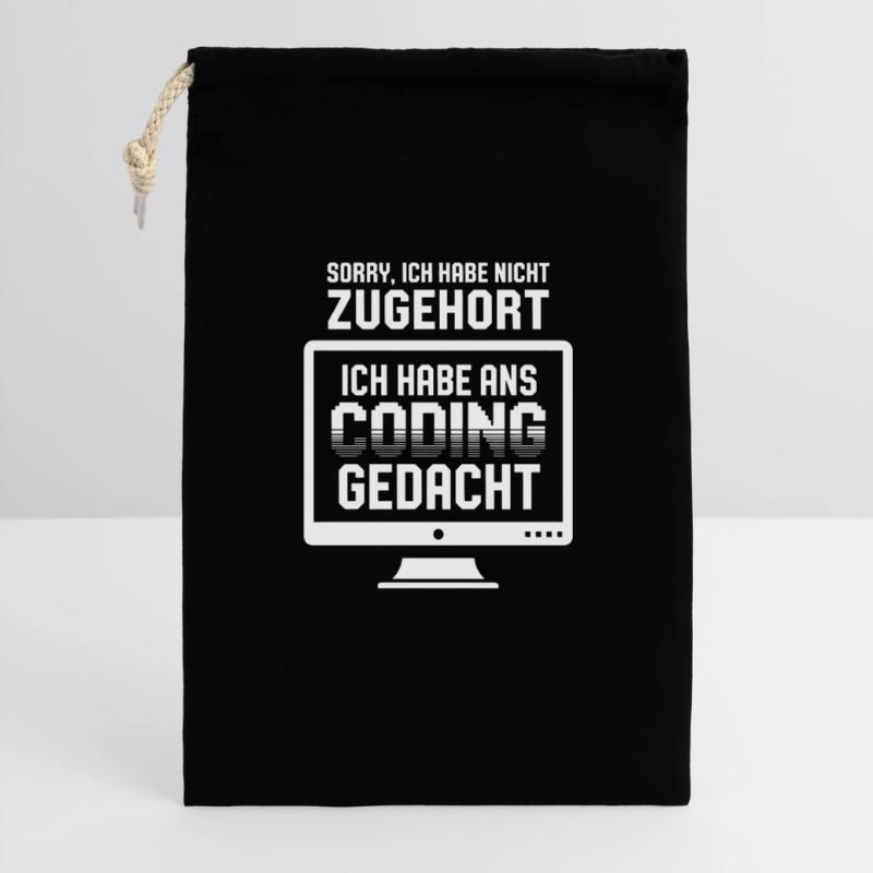 Coder la pensée au lieu d’écouter Sac cadeau 30 x 45 cm