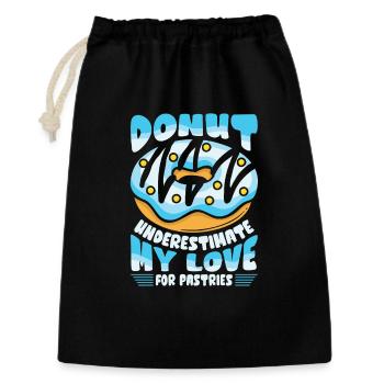 Restauration rapide en donuts - Sac cadeau 30 x 45 cm - noir - Devant
