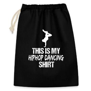 Retro Breakdance Hip Hop Street Dancer Silhouette - Gift Bag 30 x 45 cm - black - Front