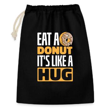 Restauration rapide en donuts - Sac cadeau 30 x 45 cm - noir - Devant