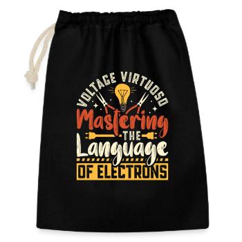 Electrician, Electronics Technician, Electrician - Gift Bag 30 x 45 cm - black - Front