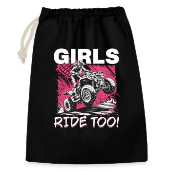 Quad ATV Femme Fille Quad Quad - Sac cadeau 30 x 45 cm - noir - Devant