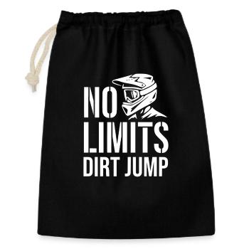 Saut de terre sans limites à vélo - Sac cadeau 30 x 45 cm - noir - Devant