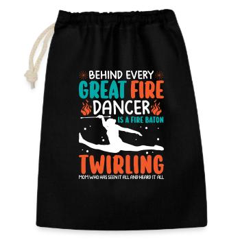 Danseuse de l’école de danse Vortex Dance - Sac cadeau 30 x 45 cm - noir - Devant