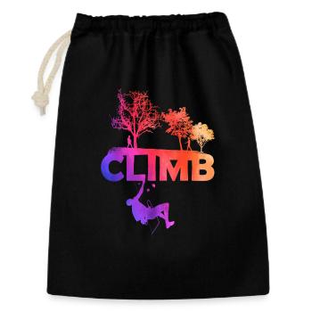 Climb Gradient Silhouette - Geschenkbeutel aus Baumwolle (30 x 45 cm) - Schwarz - Vorne