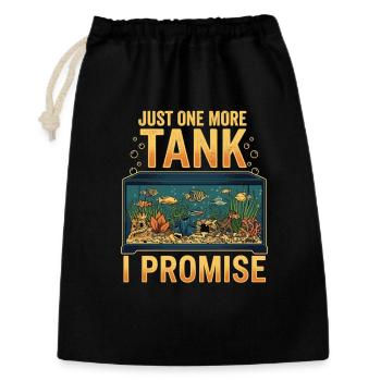 Aquarium dit juste un aquarium de plus - Sac cadeau 30 x 45 cm - noir - Devant