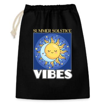 Litha Pagan Summer Solstice Midsummer Midsommar - Gift Bag 30 x 45 cm - black - Front