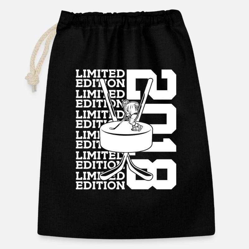 8E ANNIVERSAIRE DU HOCKEY SUR GLACE ÉDITION LIMITÉE 2018 - Sac cadeau 30 x 45 cm - noir
