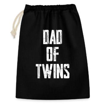 Dad of Twins - Gift Bag 30 x 45 cm - black - Front